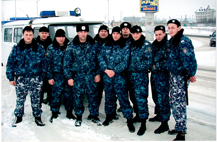 Бойцы Львовского «Беркута» в зимней форме